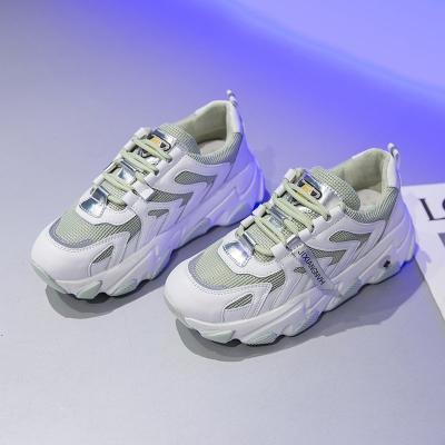 China CUSHIONING 2020 Spring Autumn New Arrival Fashion Female Casual Shoes Chunky Breathable Sneakers Women Platform for sale