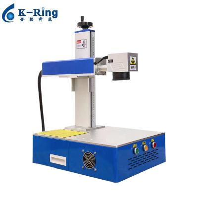 China Laser marking 20w maximum fiber lazer printer machine portable jewelry laser marking machine with rotary for led bulb for sale