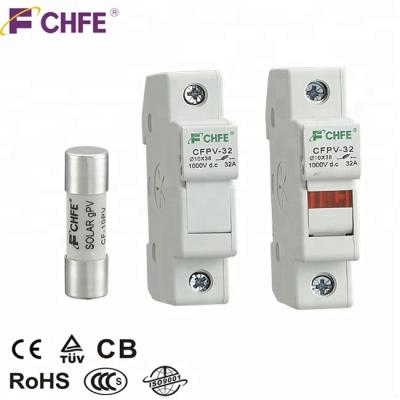 China (TUV, CE, CB, RoHS) 10X38 1-32A 1000V Ceramic Solar PV DC Fuse Holder gPV for sale