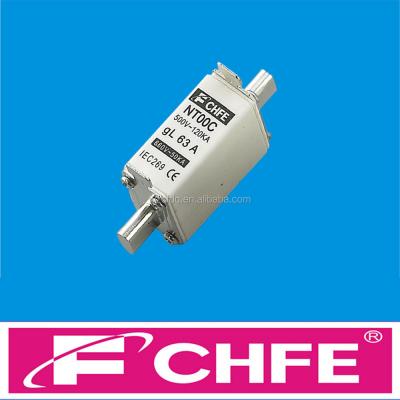 China Ceramic.brass FCHFE NT NH porcelain 125A 160A 250A 400A 630A hrc blade CE fuse link for sale