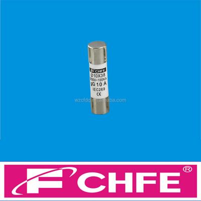 China 10x38 4A 6A 25A 32A gG AM fuse white copper or silver ceramic high quality cylindrical link for sale