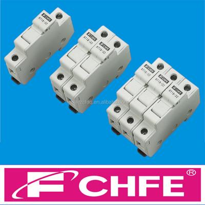 China LOW VOLTAGE CHFE Brand 10x38 RT18-32 14x51 22x58 Cylindrical Fuse Holder for sale