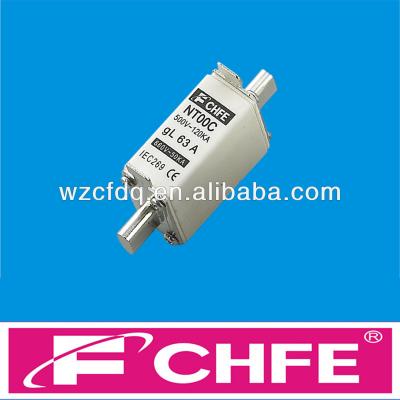 China NH3 NH4 NH type hrc fuse link CHFE LOW VOLTAGE Bussmann fuse NH000 NH00 NH0 NH1 NH2 brand for sale