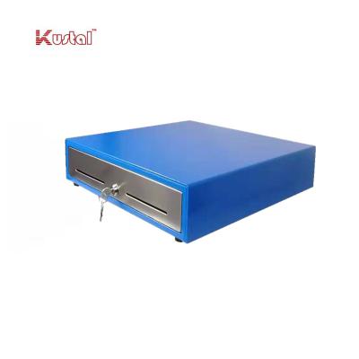 China KST-410R Blue RJ11 24V 5B8C Stainless Panel POS Cash Drawer 410 for sale