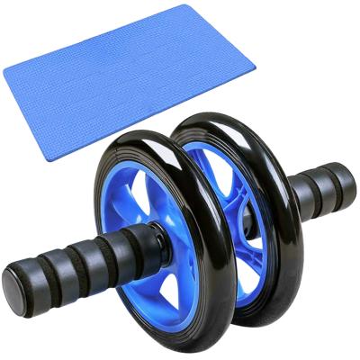 China Custom Printed PP+PVC+Steel Tube+Foam Logo Muscle Abdominal Wheel Set Home Gym Equipment Fitness ab for sale