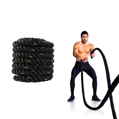 China Eco-friendly Elastic Training Fitness Exercise Gym Battle Wrestling Rope Handle for sale