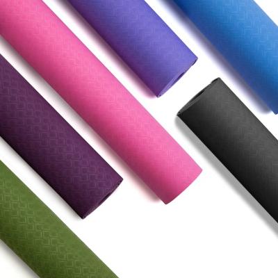 China Eco-Friendly High Quality Cheap Washable Waterproof Durable Double Layer Tape Yoga Mats Eco-Friendly for sale