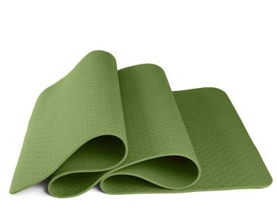 China Anti-Slip Durable Washable Waterproof Custom Branded Eco Friendly New Tape Yoga Mats With Alignment Lines for sale