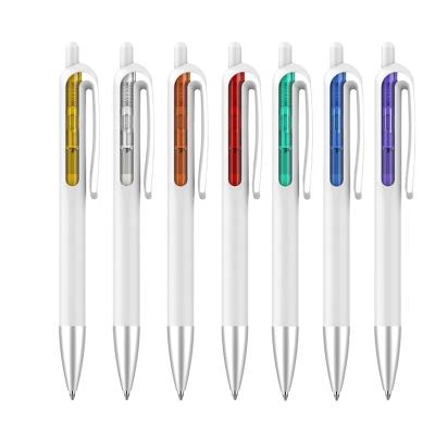 China OEM Promotional High Quality Novelty Pen Wholesale Clear Window Color Ballpoint Pen for sale