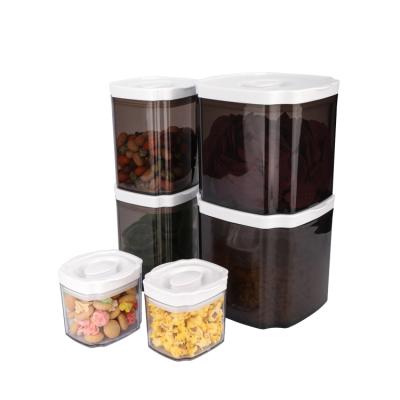 China Freshness Preservation Premium Quality 6 Packs BPA Free Plastic Airtight Dry Warmer Container Food Storage Containers for sale