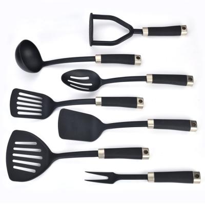 China Viable 7 Piece Kitchenware Nylon Cocinas Kitchen Accessories Utensils Set For Cooking for sale