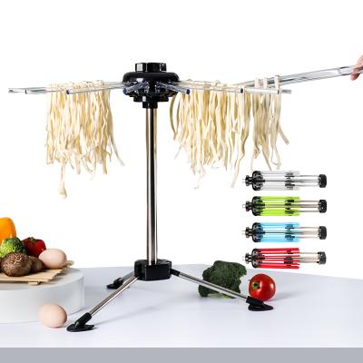 China Kitchen Viable Wholesale Item Single Plastic Noodle Or Pasta Drying Rack With 16 Foldable Bars for sale