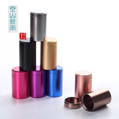 China Agriculture fashion gifts loose leaf tea storage aluminum alloy stainless steel personal sealed box for sale