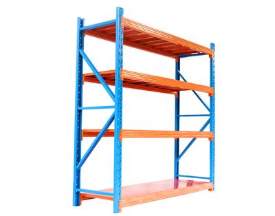 China Corrosion protection warehouse equipment steel storage system longspan metal shelving rack without boltless design for sale