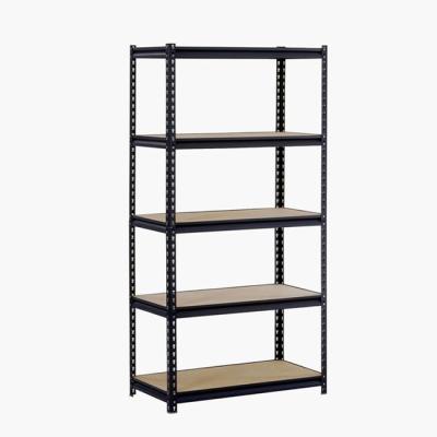 China Corrosion Protection Heavy Duty Steel Boltless Rivet Corner Storage Shelving Home Rack for sale