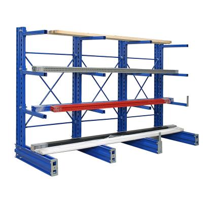 China Heavy Duty Corrosion Protection Warehouse Cantilever Racking For Storing Steel Pipes for sale