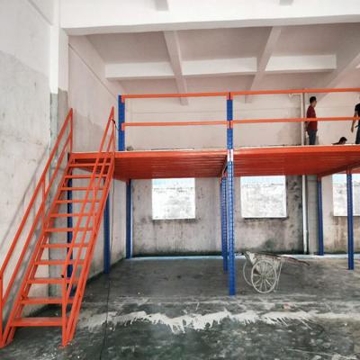 China Corrosion Protection Warehouse Mezzanine Floor Multilevel Shelf Steel Platform Racking System for sale