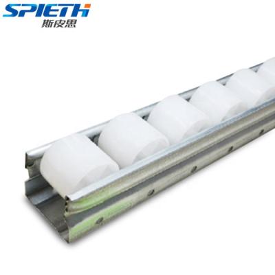 China Warehouse Storage Racking Pallets Flow Conveyor Roller Tracks Guides for sale