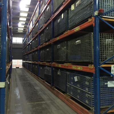 China Rustproof Adjustable Warehouse Metal Aisle Pallet Rack / VNA Very Narrow Pallet Racking Systems Expand Storage Space for sale