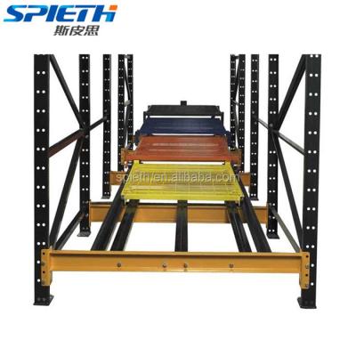 China Corrosion Protection Heavy Duty Adjustable Push Back Rack / Racks for sale