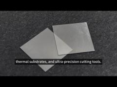 Semiconductor Single Crystal Substrate CVD Diamond IIA Ultra Thin 100 Micron Thick