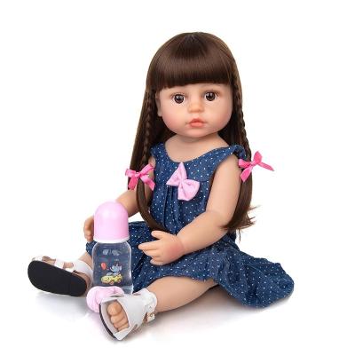 China Toy New Arrival Reborn Baby 55cm Full Silicone Soft Body - Doll Fashion Dress Up Cute Doll Bebe Reborn Menina For Children's Day Gifts for sale