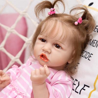 China Soft Toy Fashion Reborn Boneca Baby Doll Toys Realistic Full Body Silicone Toddler Doll Toys Kids Friend Newborn Birthday Gift for sale