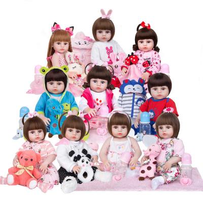 China New soft handmade silicone male dolls lovely keiumi 49CM female toy doll toys all silicone reborn doll for sale