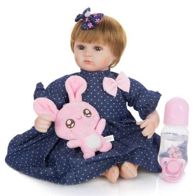 China Soft Toy Cosplay Soft Silicone Stuffed Realistic Baby with Short Hair 42 cm Reborn Baby - Doll kit for sale