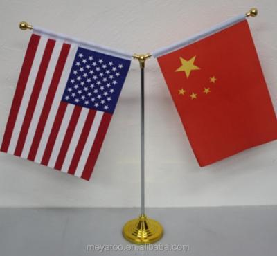 China FLYING Desktop Indoor Flag Poles with Stand for sale