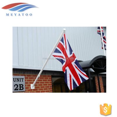 China FLYING PVC Polyesterflag Bracket Outdoor Advertising Wall Promotional Flag With Pole And Base for sale