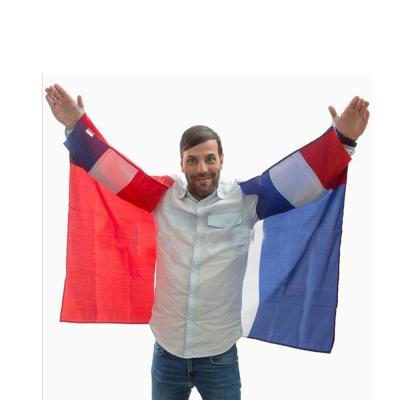 China 3*5ft FLYING Soccer Party Sports Fan Cape Body Country Flag for sale