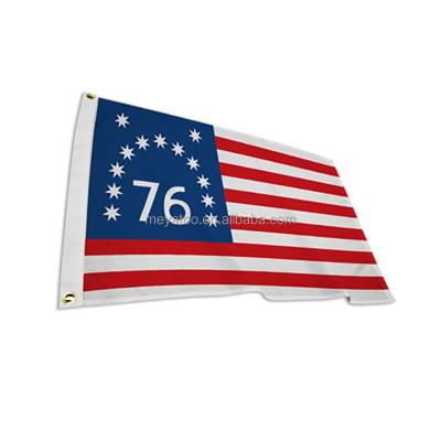 China American flag hanging 5x8 ft with embroidered stars and stitched stripes for sale