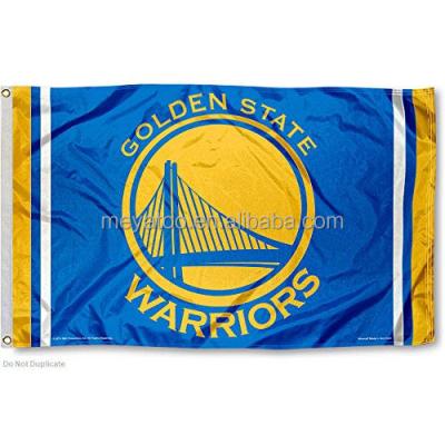 China High Quality NBA Hanging Golden State Warriors 3' X5 Flag With Cheap Factory Wholesale Price for sale