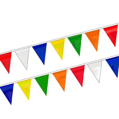 China Wholesale Hanging Rainbow Triangl Pennant String Flags From China Factory for sale