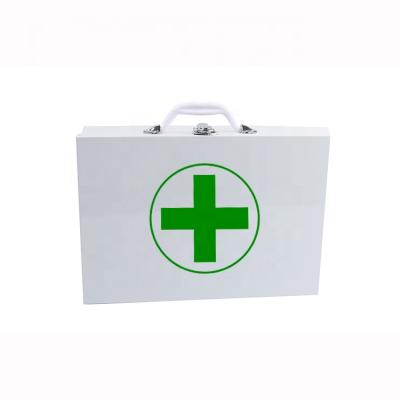 China Empty Home Office Car Wall Mount First Aid Kit Metal First Aid Box For Factory Workplace for sale