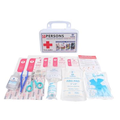 China Wholesale Medical White Plastic Box First Aid Kit Home Office Portable Medical First Aid Factory Products First Aid Waterproof Bag for sale