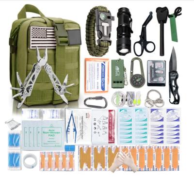 Китай Outdoor Camping First Aid Outdoor First Aid Survival Kit Wholesalers Emergency Medical Tactical Survival Kit Bag продается