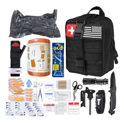 중국 Outdoor Survival Tactical First Aid Kit Bag Survival Portable Emergency First Aid Kit With Emergency Bandage Tourniquet 판매용