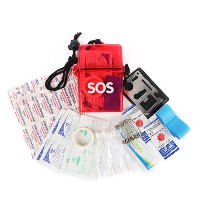 China Fashionable Outdoor Rescue Camping First Aid Kit Portable First Aid Survival Kit Box First Aid Kit for Car Workplace Traveling for sale