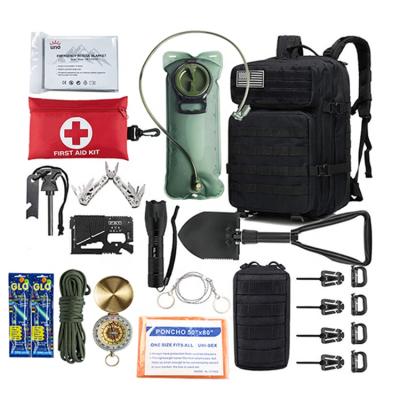 중국 Car Survival Kit Backpack First Aid Outdoor Camping Tactical Survival Kit 판매용