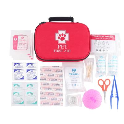 China Nylon Wholesale Customize High Quality First Aid Kit For Camping Traveling Hiking Pet Bag Emergency First Aid Kit Pet First Aid Kit for sale