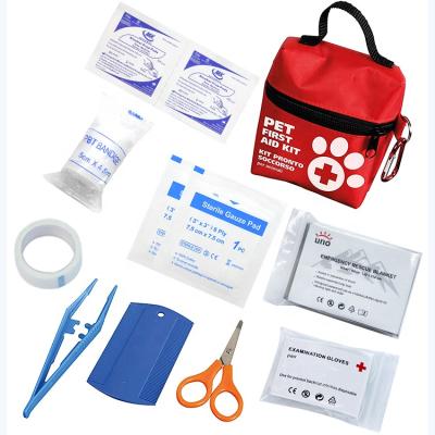 China Wholesale Outdoor Pet First Aid Kit Bag Mini Emergency Dog First Aid Kit Bag For Gift for sale