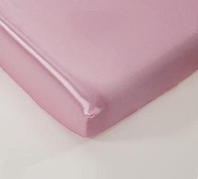 China Soft Anti Dust Mite Satin Crib Sheet Large For Baby With Sensitive Hair Baby Mattress Sheet Silk Fitted Sheet for sale