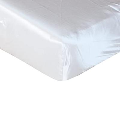 China Anti Dust Mite Baby Crib Silk Satin Fitted Sheets for sale