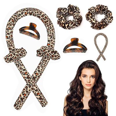 China Safety No Silk Hair Curler Tik Tok Curls Set Heatless Hair Ribbon Heat Curling For Long Straight Hair for sale