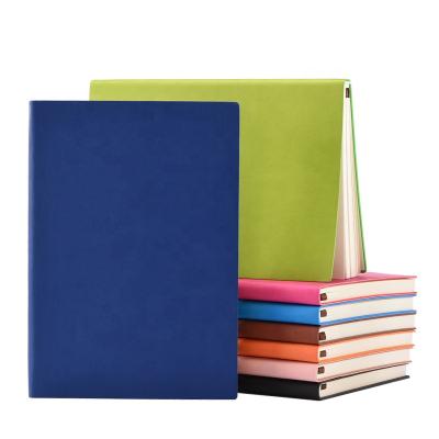 China Vintage Portable Softcover Paper Wrapping Book Soft Cover Wholesale PU Artificial Leather Notebook A5 Notebook Travel for sale