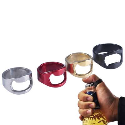 China Viable Magic Beer Ring Finger Bottle Opener Stainless Steel for sale