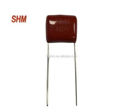 China Other metallized polypropylene film capacitor (dipped) CBB21 104 J 400VDC for sale