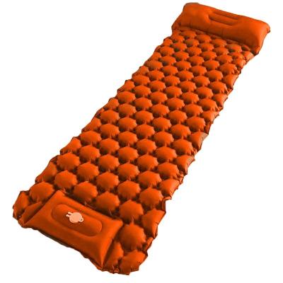 China Large Diameter Air Nozzle Newly Improved Inflatable Camping Foot Mat Tent Sleeping Mat for sale